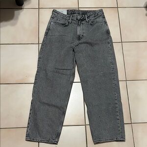 H&M Loose Ample Gray Denim Jeans Baggy Fit Streetwear